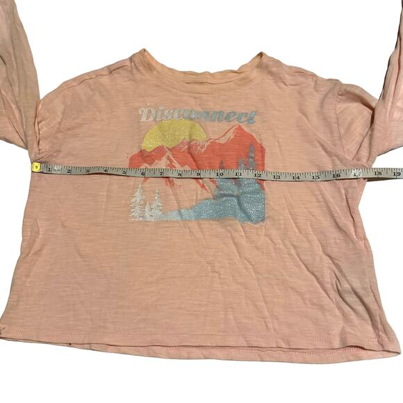Epic Threads Light Pink Long Sleeve Graphic T-Shirt Girls L Large - Picture 4 of 6